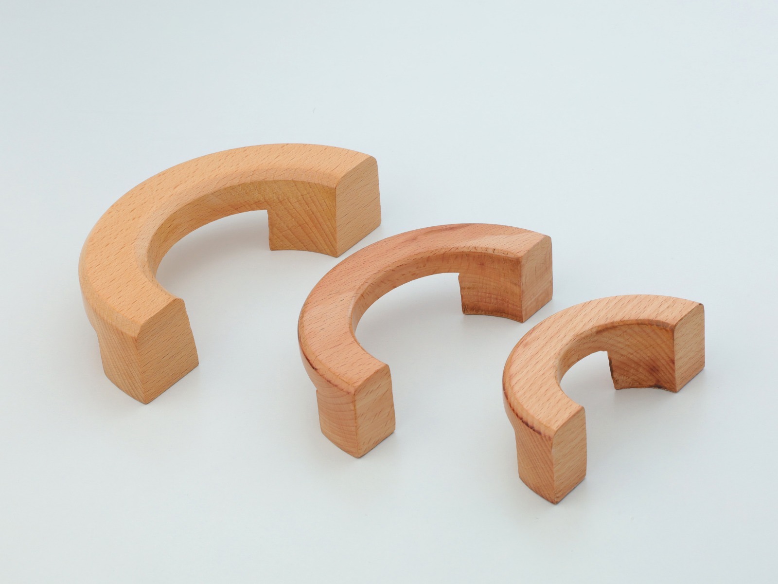 Modern Wooden Arch Cabinet Handle — Handle — SIDDHI