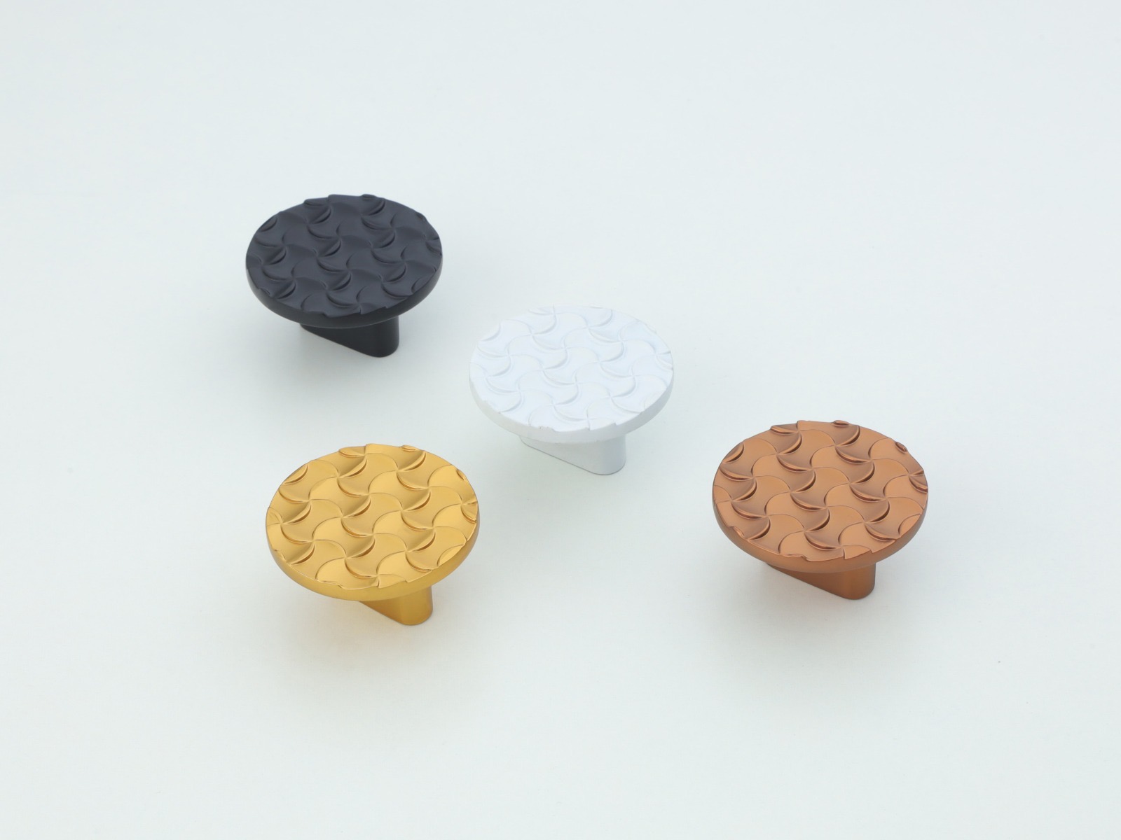 Premium Textured Round Cabinet Knob — Hardware — SIDDHI