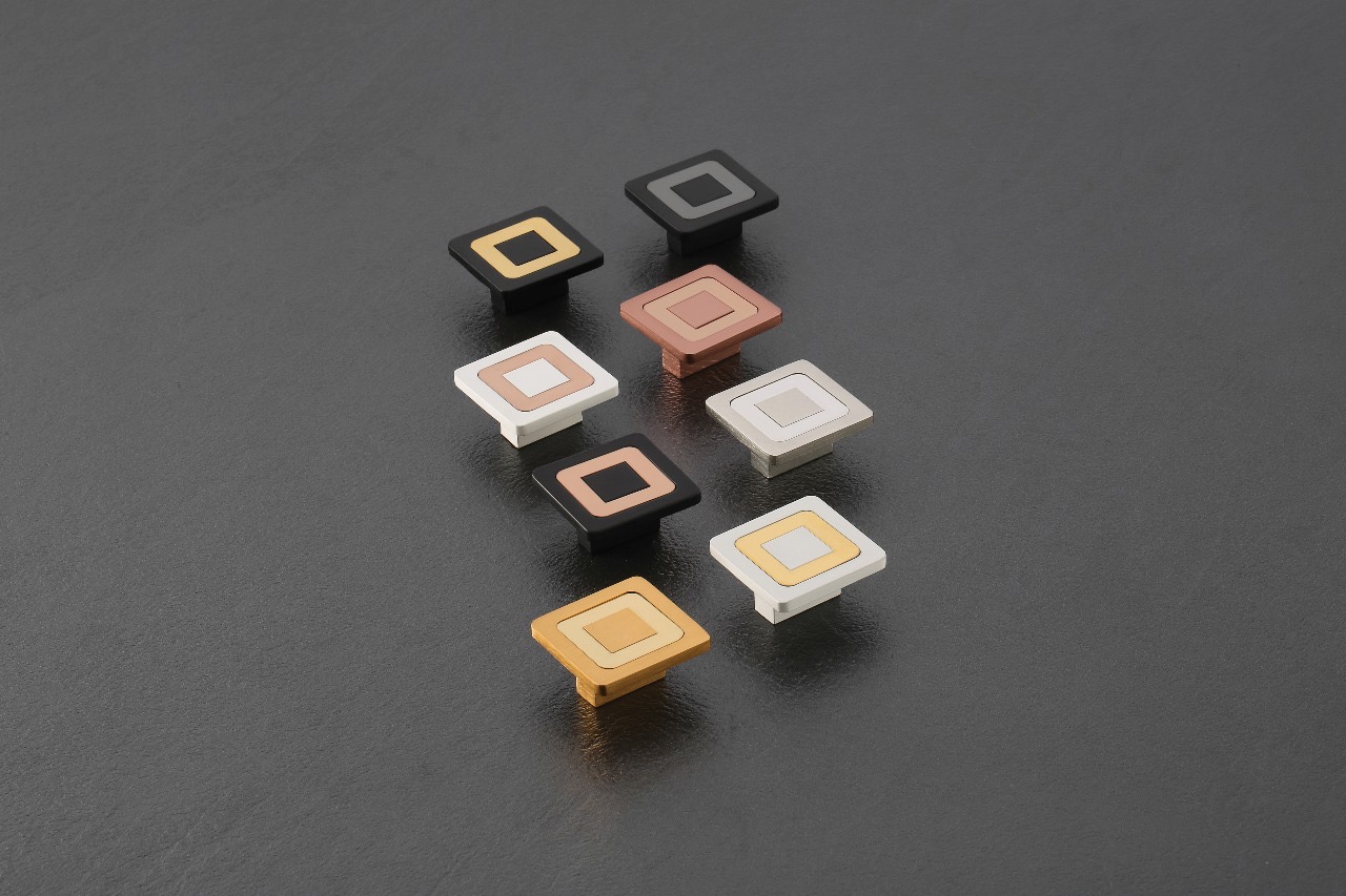 Premium Geometric Square Cabinet Knob — Hardware — SIDDHI