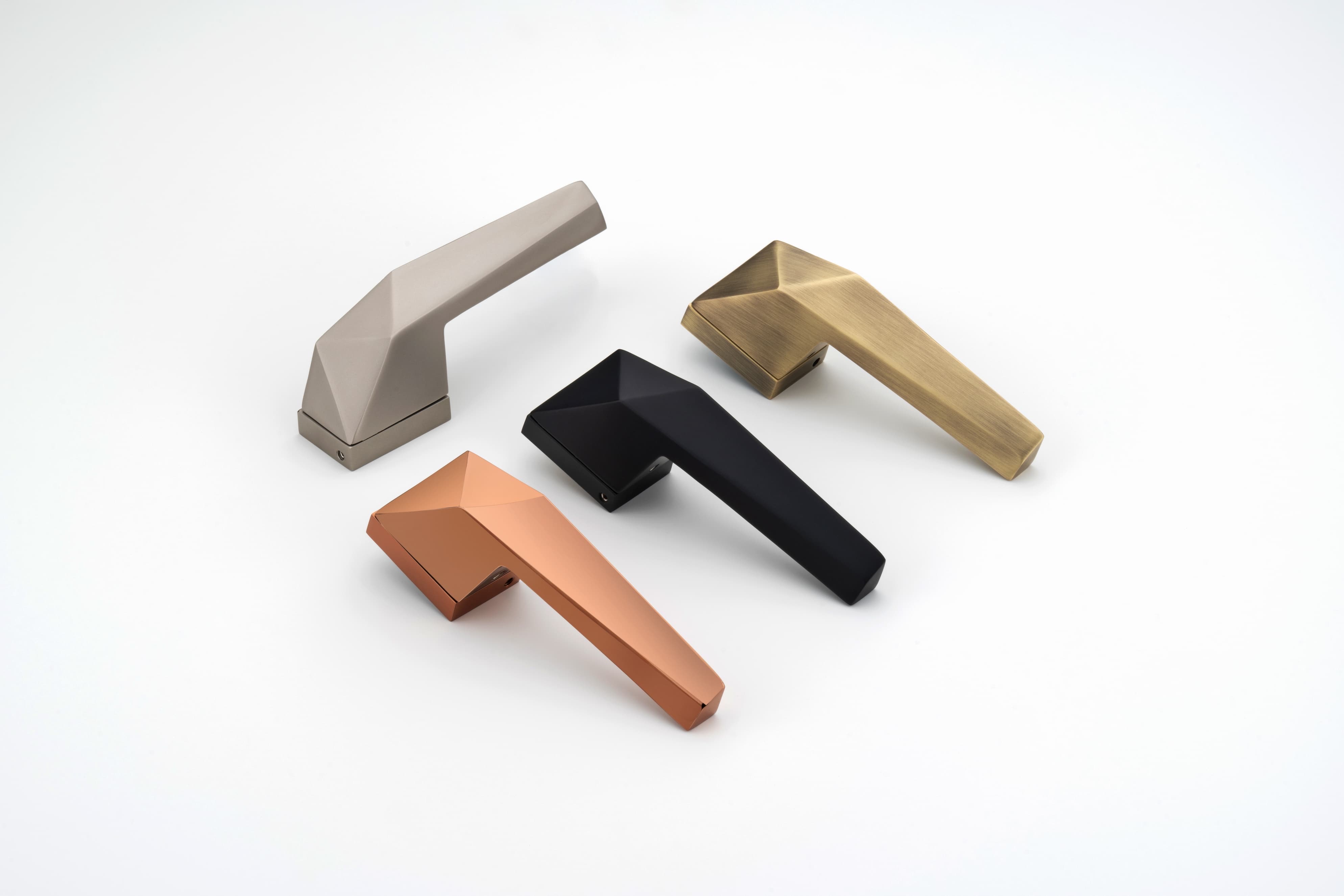 Premium Geometric Door Lever Handle — RoseHandle — SIDDHI