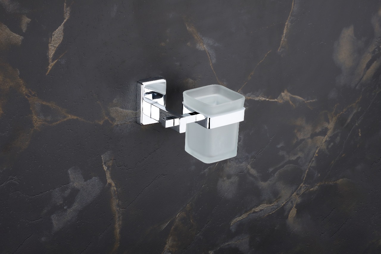 Premium Wall-Mounted Square Tumbler Holder — Hardware — SIDDHI