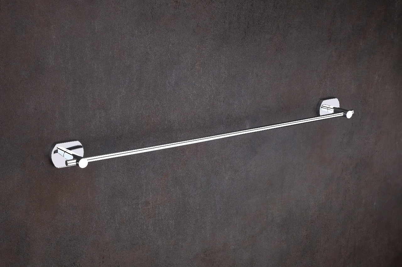 Premium Stainless Steel Towel Bar – Chrome Finish — Hardware — SIDDHI
