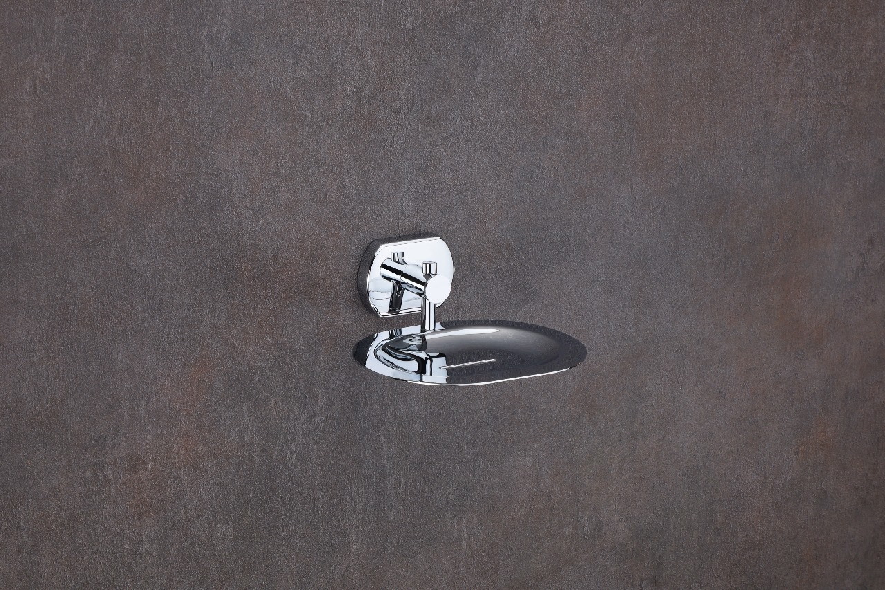 Premium Wall-Mounted Soap Dish – Chrome Finish — Hardware — SIDDHI