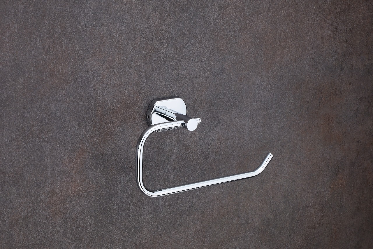 Premium Wall-Mounted Towel Ring – Chrome Finish — Hardware — SIDDHI