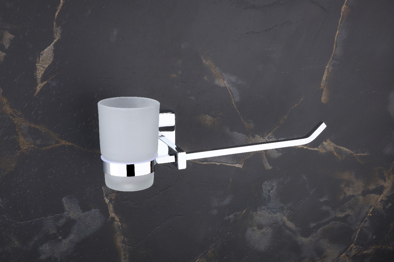 Premium Stainless Steel Tumbler Holder with Towel Bar — Hardware — SIDDHI