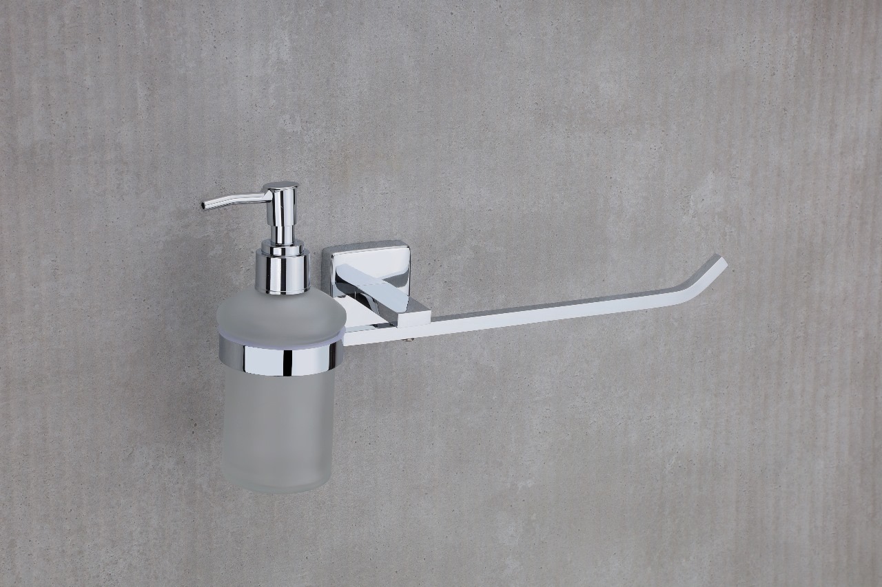 Premium Soap Dispenser with Towel Bar  — Hardware — SIDDHI