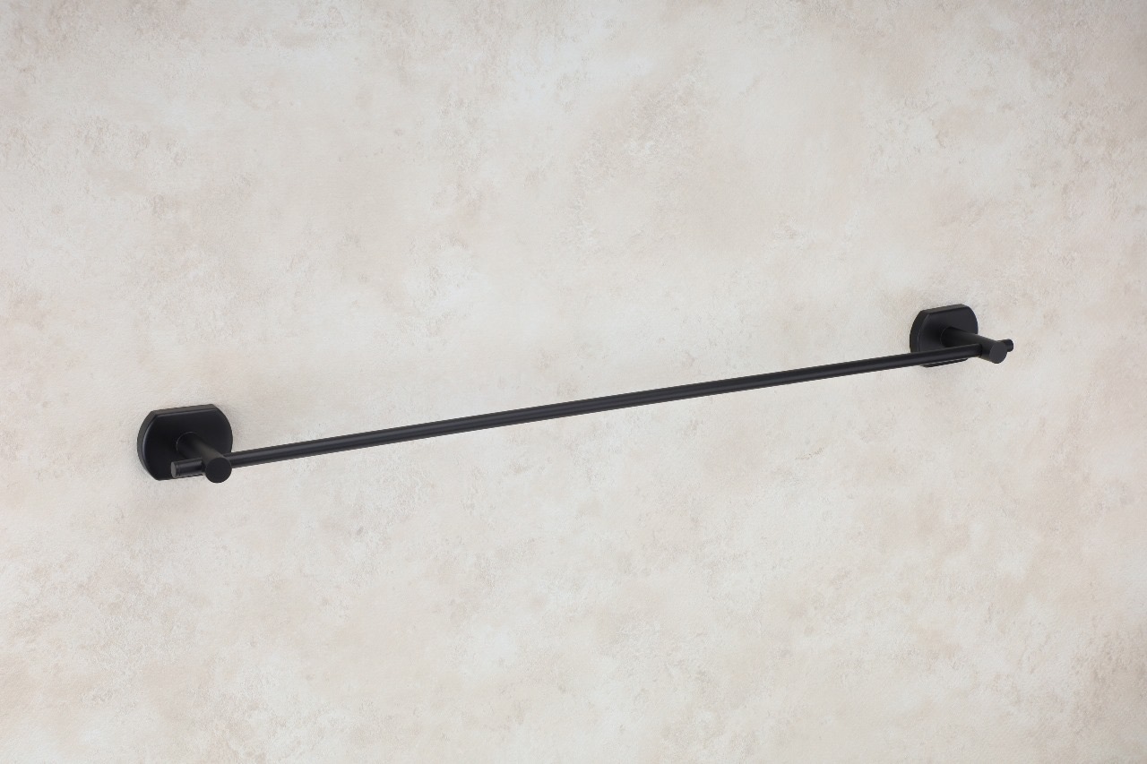 Premium Matte Black Towel Bar  — Hardware — SIDDHI