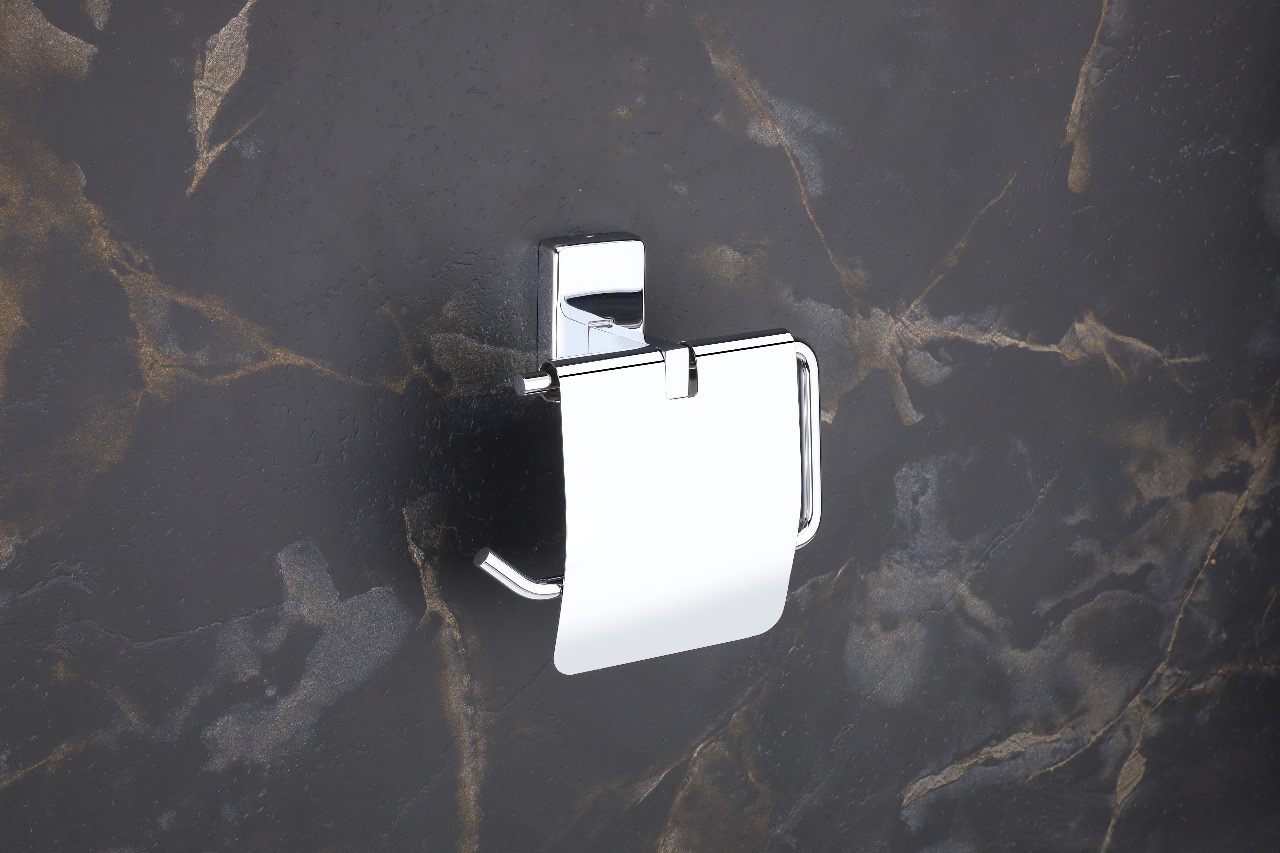 Premium Toilet Paper Holder with Cover  — Hardware — SIDDHI
