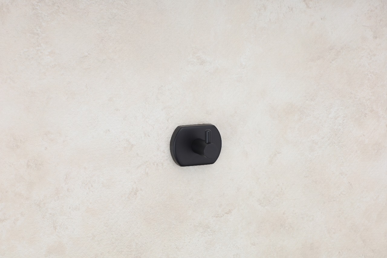 Premium Matte Black Robe Hook — Hardware — SIDDHI