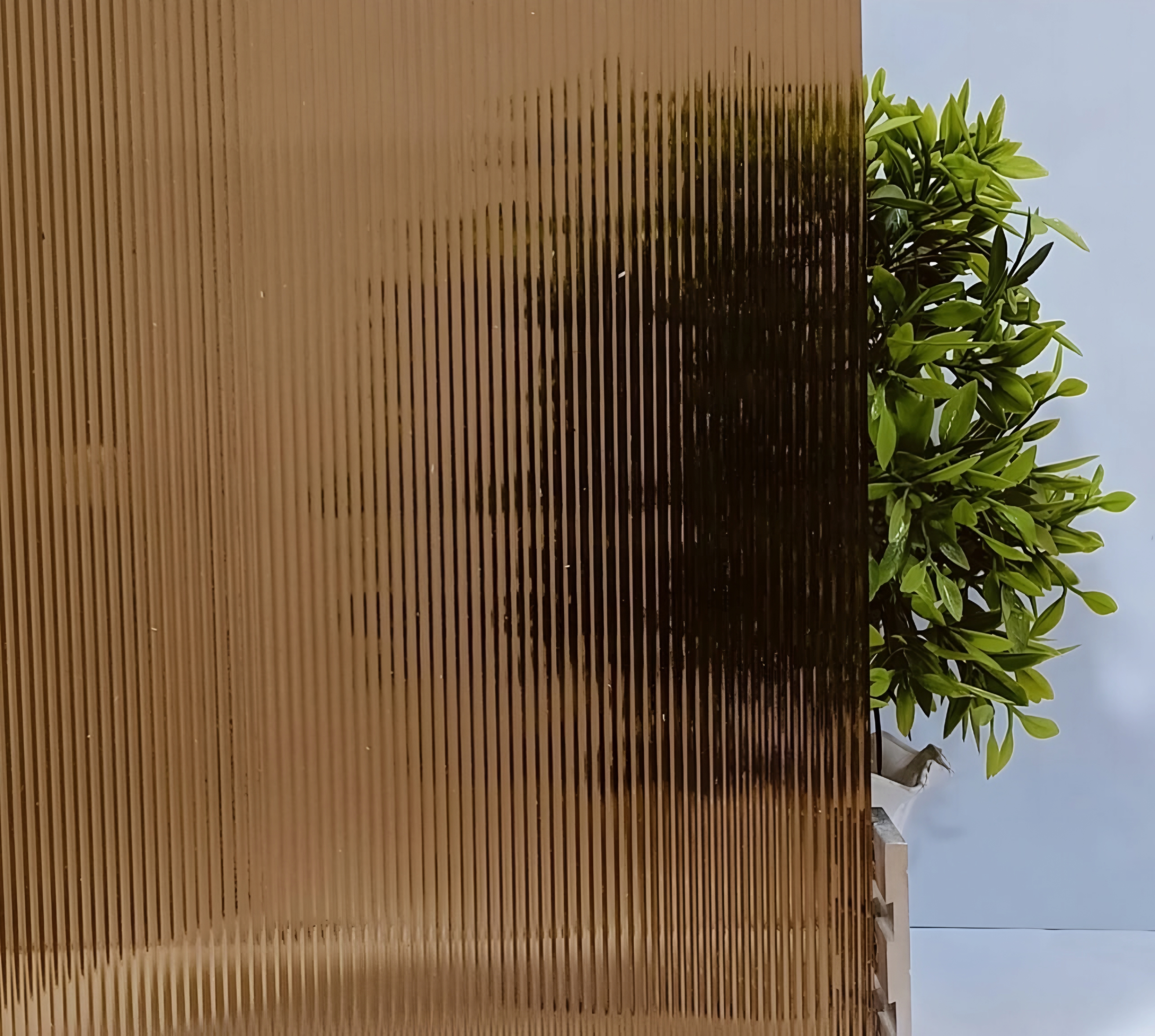 Bronze Fluted Glass view 3