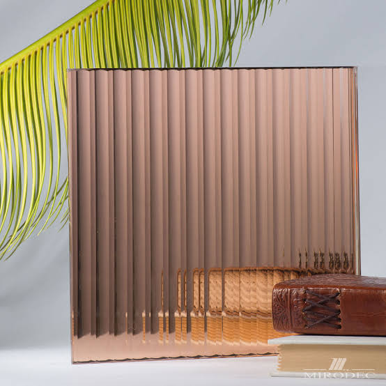 Bronze Fluted Glass view 4