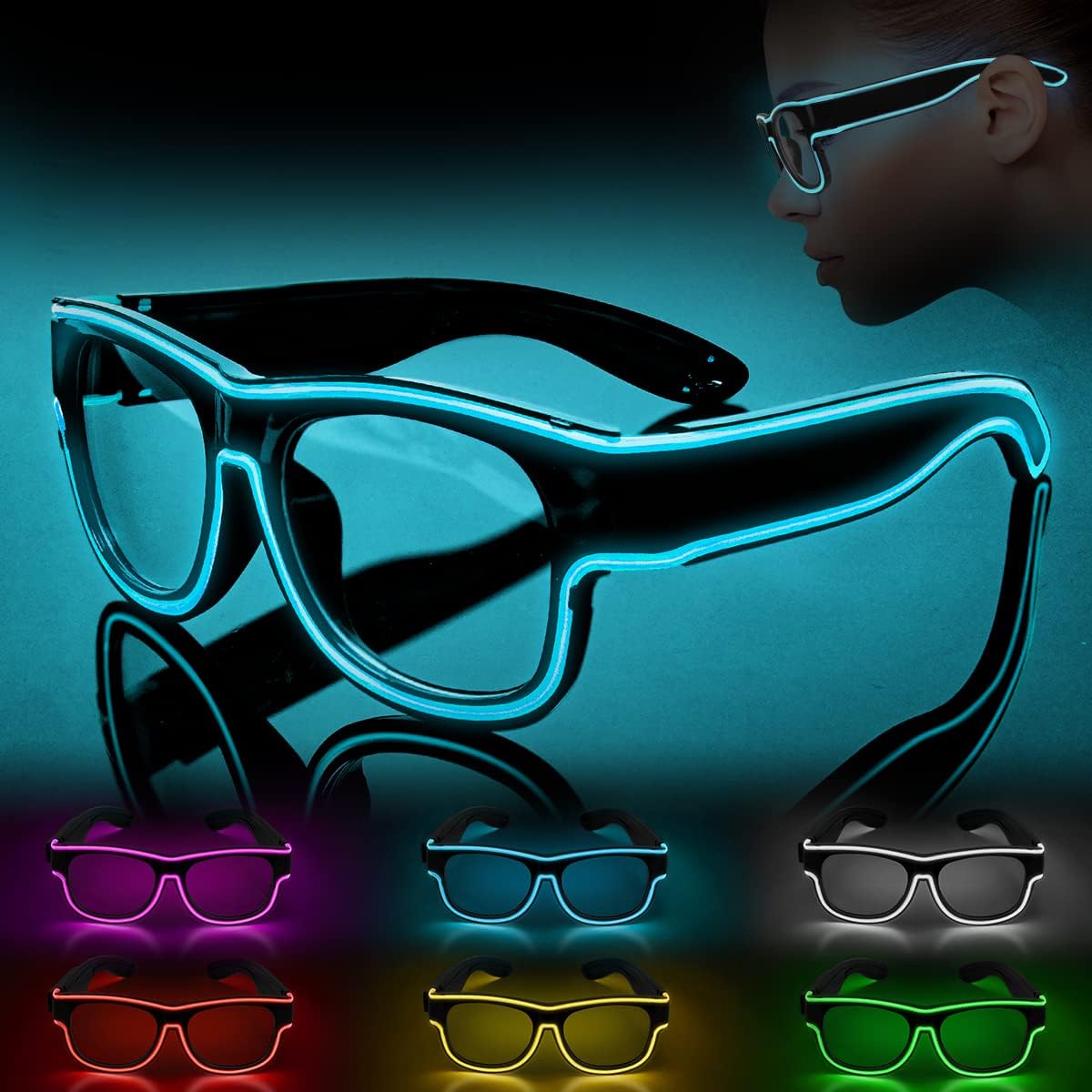 Ainiv Lunettes Lumineuses Sans