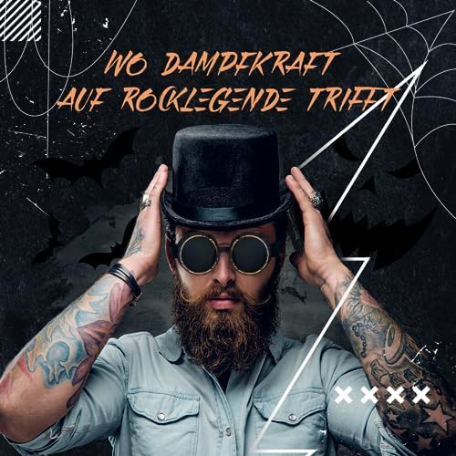 Vue 2 de Lunettes Steampunk Pour Homme