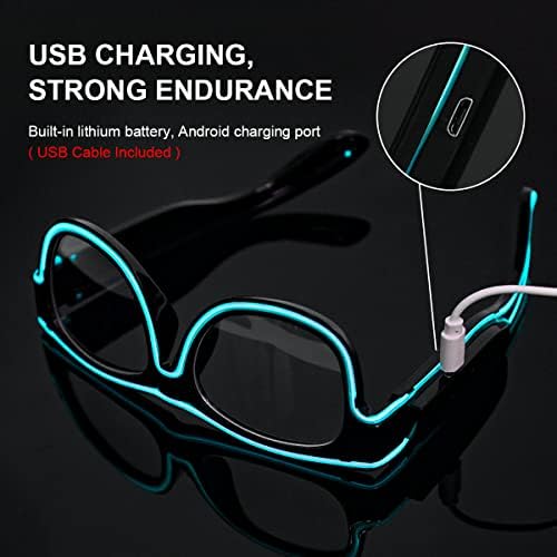 Vue 3 de Ainiv Lunettes Lumineuses Sans