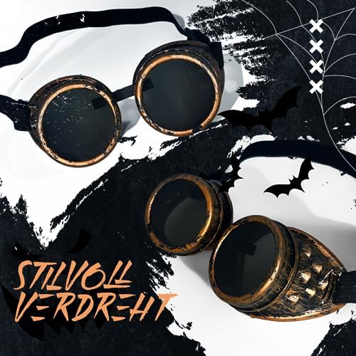 Vue 6 de Lunettes Steampunk Pour Homme