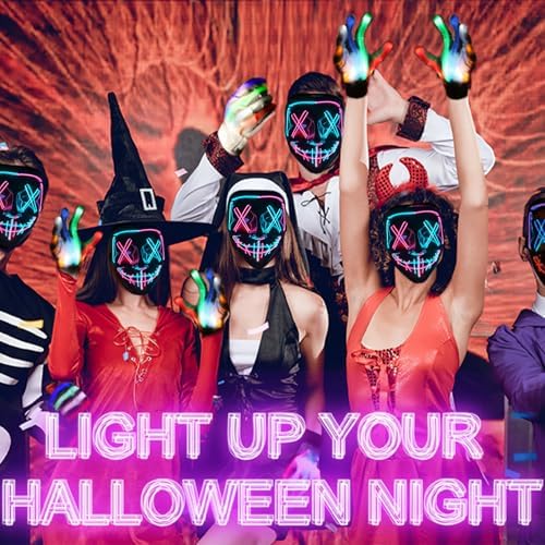 Vue 6 de Masque Dhalloween Led