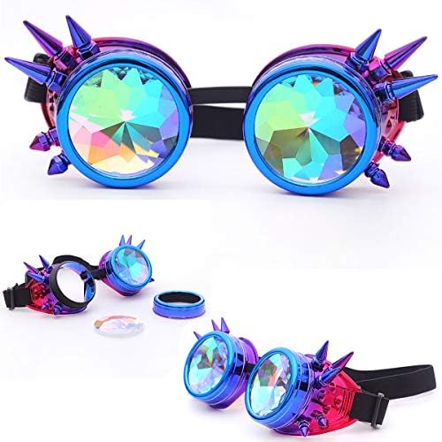 Vue 2 de Dodoing Lunettes Kaleidoscope Steampunk