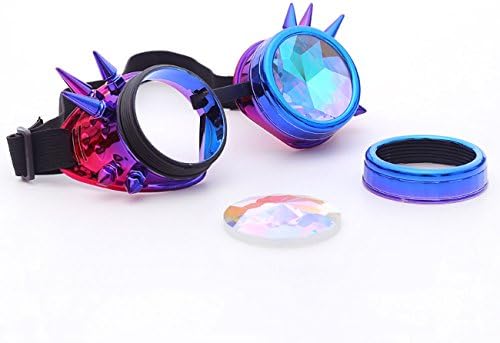 Vue 4 de Dodoing Lunettes Kaleidoscope Steampunk