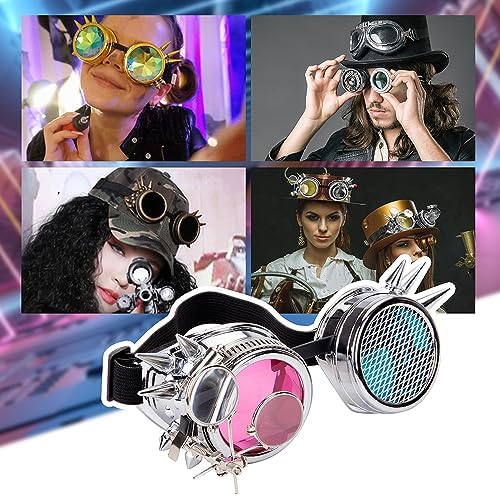 Vue 5 de Dodoing Lunettes Kaleidoscope Steampunk