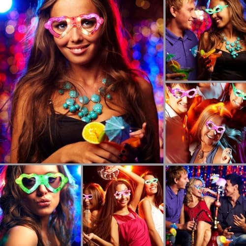 Vue 6 de Lunette Led Cotillons Accessoire