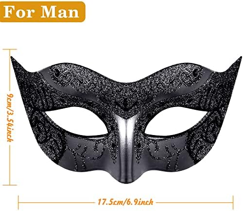 Vue 2 de Masque Venitien Couple Masque