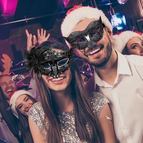 Vue 7 de Masque Venitien Couple Masque