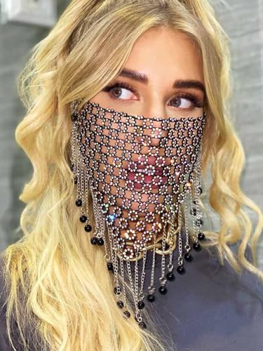 Vue 4 de Bling Cristal Engrener Masque