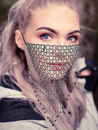 Vue 5 de Bling Cristal Engrener Masque