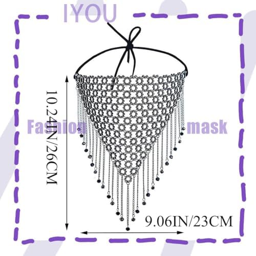 Vue 6 de Bling Cristal Engrener Masque