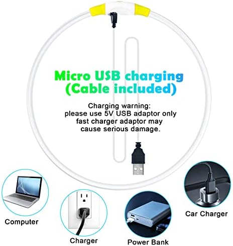 Vue 4 de Auauy Collier Lumineux Chien