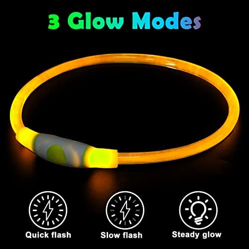 Vue 5 de Auauy Collier Lumineux Chien