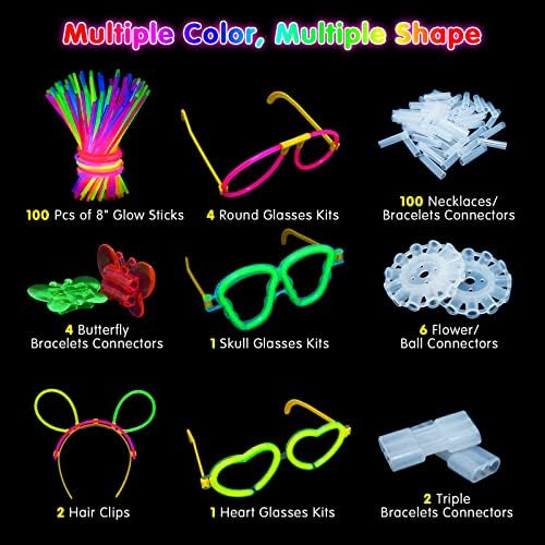 Vue 2 de Mossndar Bracelet Fluorescent Lumineuxpcs