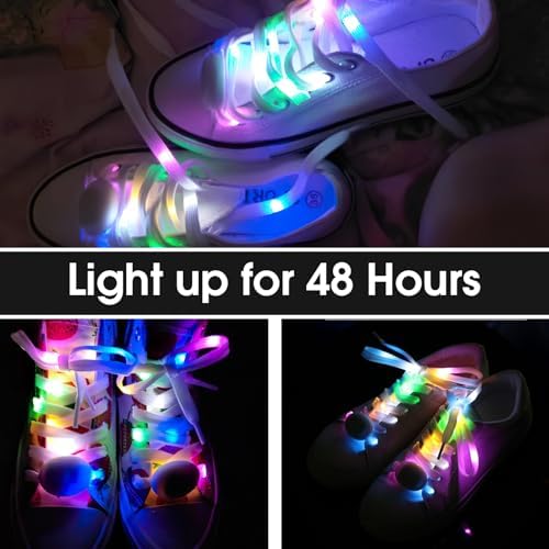 Vue 5 de Lacets Brillants Clignotants Led