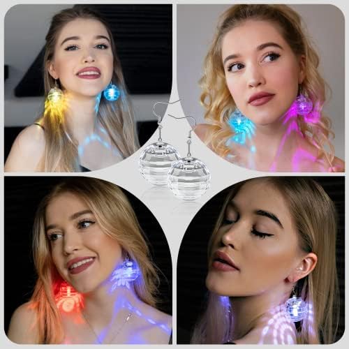 Vue 4 de Boucles d'Oreilles Led Boule