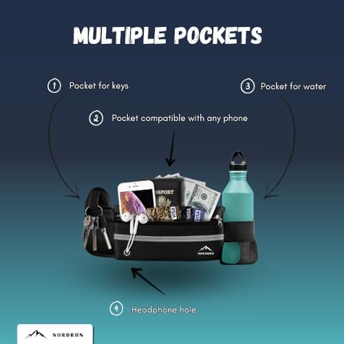 Vue 4 de Nordrun Ceinture Running Homme