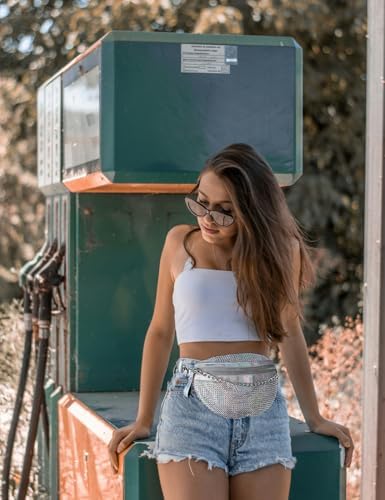 Vue 2 de Sac Banane Paillettes