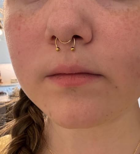 Vue 4 de Faux Piercing Nez Anneaux