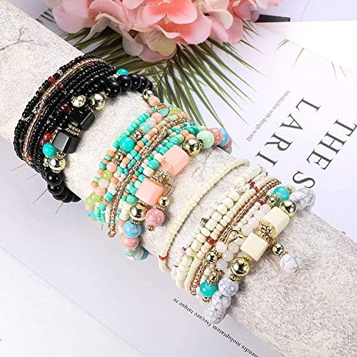 Vue 4 de Bracelets Boheme Perle