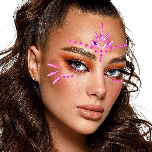 Vue 4 de Bijoux Autocollant Visage