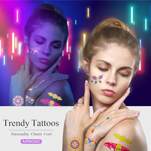 Vue 4 de Tatouage Ephemere Feuilles Tatouage