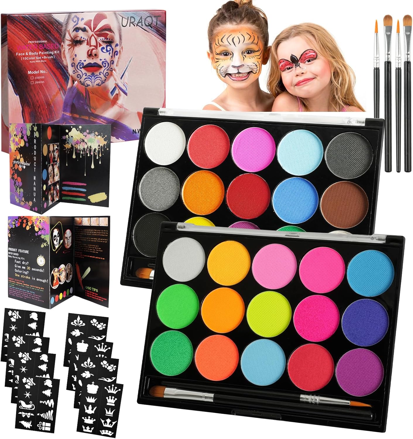 Uraqt Pcs Peinture Corporelle