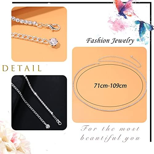 Vue 5 de Strass Chaine De Taille