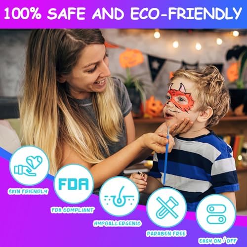 Vue 4 de Uraqt Pcs Peinture Corporelle