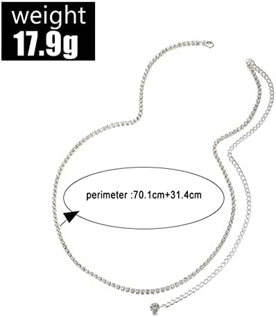 Vue 6 de Strass Chaine De Taille