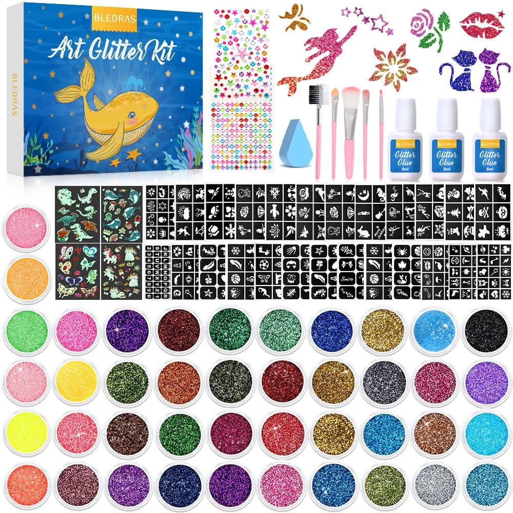 Bledras Kit Tatouage Paillettes
