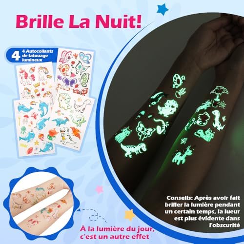 Vue 5 de Bledras Kit Tatouage Paillettes