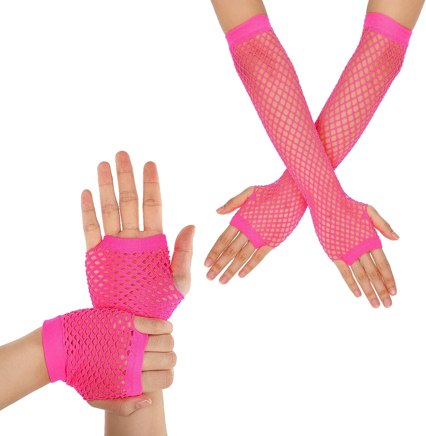 Paires Gants Resille Neon