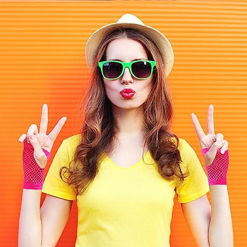 Vue 4 de Paires Gants Resille Neon