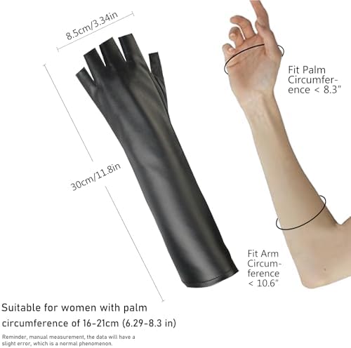 Vue 5 de Gants Cuir Sans Doigts