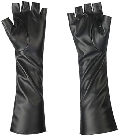 Vue 7 de Gants Cuir Sans Doigts